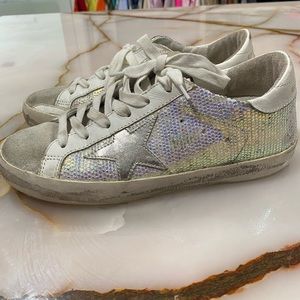 Golden goose iridescent sneakers